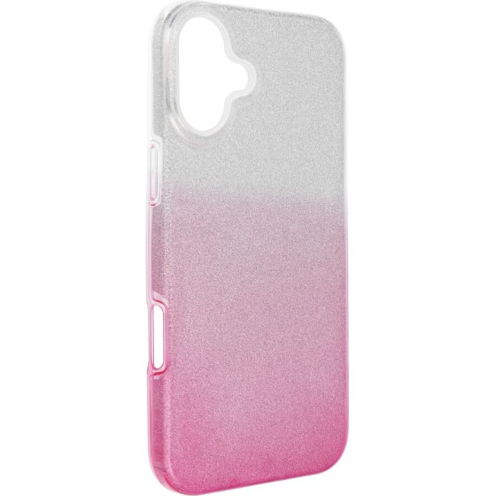 Shining Case For Iphone 16 Plus Transparent Pink OEM