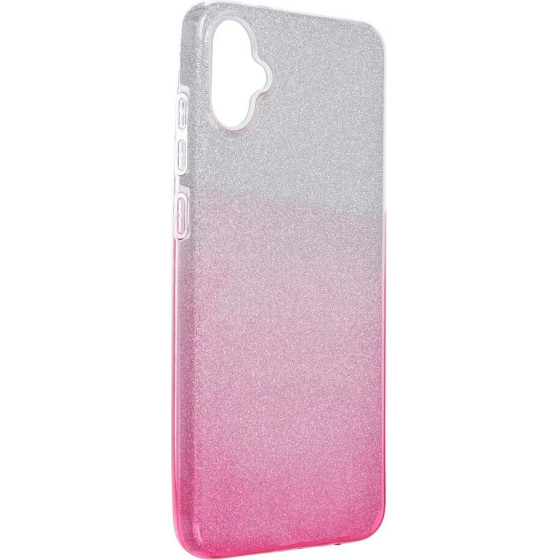 Shining Case For Samsung A05 clear/Pink OEM