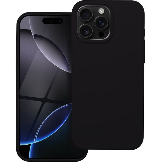 Silicone Case For Iphone 16 Pro Max Black OEM