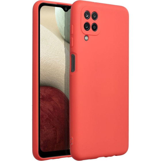 Silicone Case For Samsung A12 Peach OEM