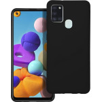 Silicone Case For Samsung A21S Black OEM