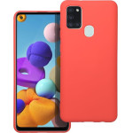 Silicone Case For Samsung A21S Peach OEM