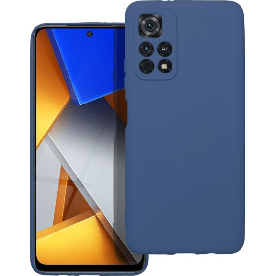 Silicone Case For Xiaomi Poco M4 Pro 5G / Redmi Note 11T 5G / Redmi Note 11S 5G Blue OEM