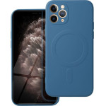 Silicone Mag Cover Case Compatible With Magsafe For Iphone 11 Pro Blue OEM