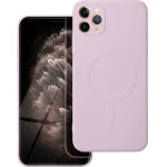 Silicone Mag Cover Case Compatible With Magsafe For Iphone 11 Pro Max Pink OEM