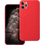 Silicone Mag Cover Case Compatible With Magsafe For Iphone 11 Pro Max Red OEM