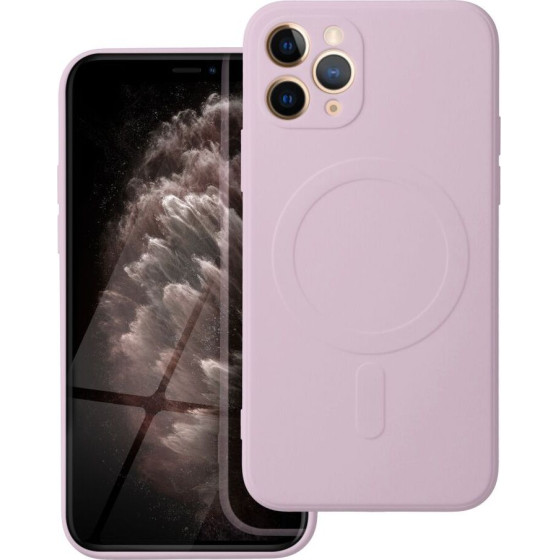 Silicone Mag Cover Case Compatible With Magsafe For Iphone 11 Pro Pink OEM