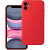 Silicone Mag Cover Case Compatible With Magsafe For Iphone 11 Red OEM