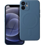 Silicone Mag Cover Case Compatible With Magsafe For Iphone 12 Mini Blue OEM