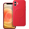 Silicone Mag Cover Case Compatible With Magsafe For Iphone 12 Mini Red OEM