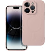 Silicone Mag Cover Case Compatible With Magsafe For Iphone 14 Pro Pink OEM