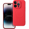 Silicone Mag Cover Case Compatible With Magsafe For Iphone 14 Pro Red OEM
