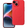Silicone Mag Cover Case Compatible With Magsafe For Iphone 14 Red OEM