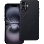 Silicone Mag Cover Case Compatible With Magsafe For Iphone 16 Plus Black OEM