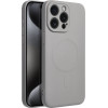 Silicone Mag Cover Case Compatible With Magsafe For Iphone 16 Pro Titanium OEM