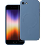 Silicone Mag Cover Case Compatible With Magsafe For Iphone 7 / 8 / Se 2020 / Se 2022 Blue OEM