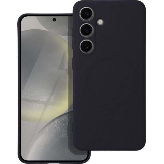 Silicone Mag Cover Case Compatible With Magsafe For Samsung A36 Black OEM