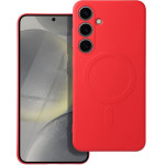 Silicone Mag Cover Case Compatible With Magsafe For Samsung A36 Red OEM