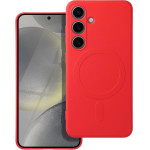 Silicone Mag Cover Case Compatible With Magsafe For Samsung A56 Red OEM