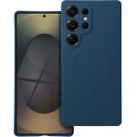 Silicone Mag Cover Case Compatible With Magsafe For Samsung S25 Ultra Blue OEM