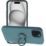 Silicone Ring Case For Iphone 15 Green OEM