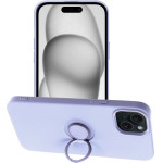 Silicone Ring Case For Iphone 15 Plus Violet OEM