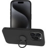 Silicone Ring Case For Iphone 15 Pro Black OEM