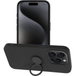 Silicone Ring Case For Iphone 15 Pro Black OEM
