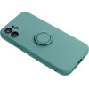 Silicone Ring Case For Iphone 15 Pro Green OEM