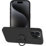 Silicone Ring Case For Iphone 15 Pro Max Black OEM
