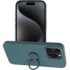 Silicone Ring Case For Iphone 15 Pro Max Green OEM