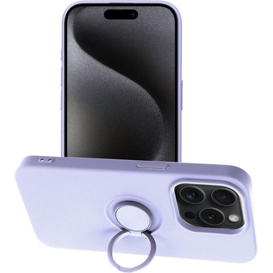 Silicone Ring Case For Iphone 15 Pro Violet OEM