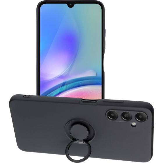 Silicone Ring Case For Samsung A05S Black OEM