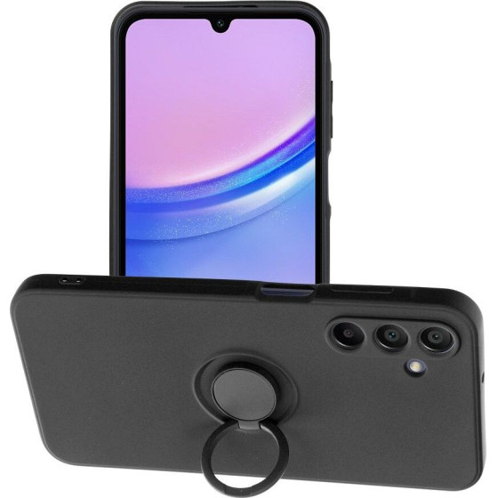 Silicone Ring Case For Samsung A15 5G / A15 4G Black OEM