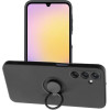 Silicone Ring Case For Samsung A25 5G Black OEM