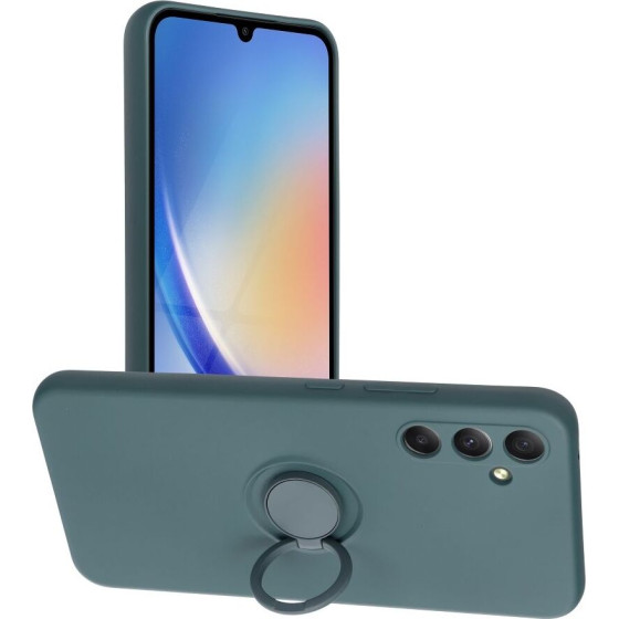 Silicone Ring Case For Samsung A34 5G Green OEM