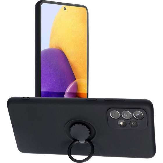 Silicone Ring Case For Samsung A52 5G / A52 Lte ( 4G ) / A52S Black OEM