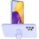 Silicone Ring Case For Samsung A52 5G / A52 Lte ( 4G ) / A52S Violet OEM
