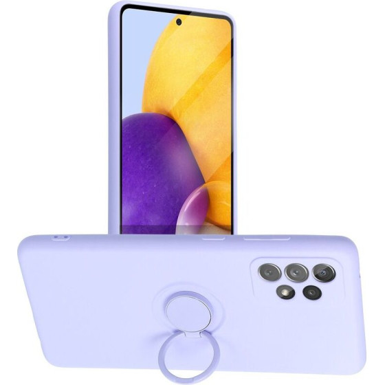 Silicone Ring Case For Samsung A52 5G / A52 Lte ( 4G ) / A52S Violet OEM