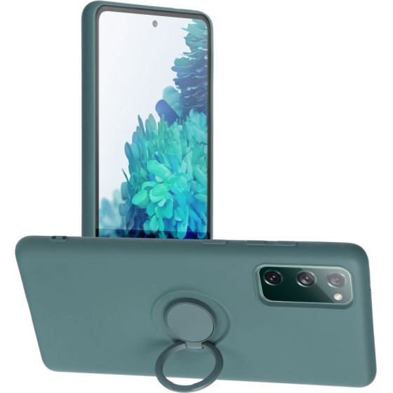 Silicone Ring Case For Samsung S20 Fe / S20 Fe 5G Green OEM