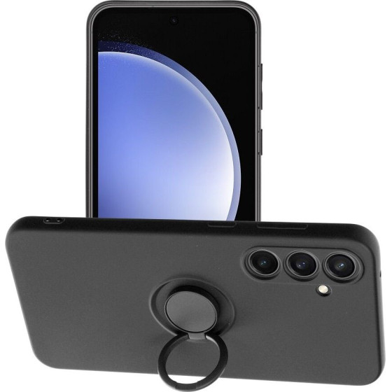 Silicone Ring Case For Samsung S23 Fe Black OEM