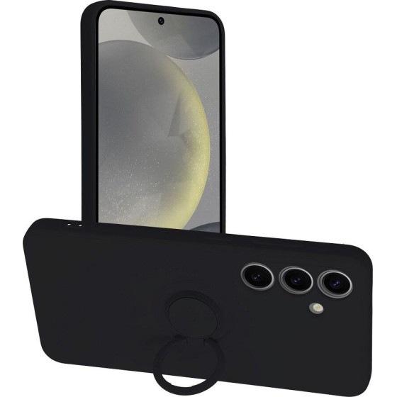 Silicone Ring Case For Samsung S24 Black OEM