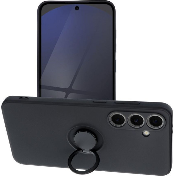 Silicone Ring Case For Samsung S24 Fe Black OEM