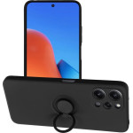 Silicone Ring Case For Xiaomi Redmi 12 4G Black OEM