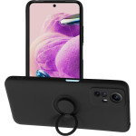 Silicone Ring Case For Xiaomi Redmi Note 12S Black OEM