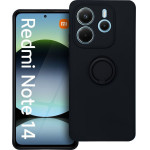 Silicone Ring Case For Xiaomi Redmi Note 14 5G Black OEM