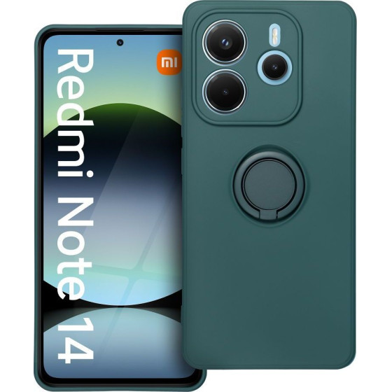 Silicone Ring Case For Xiaomi Redmi Note 14 5G Green OEM