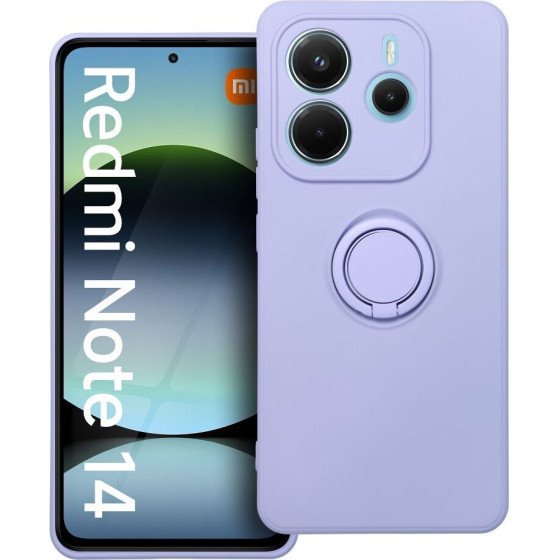 Silicone Ring Case For Xiaomi Redmi Note 14 5G Violet OEM
