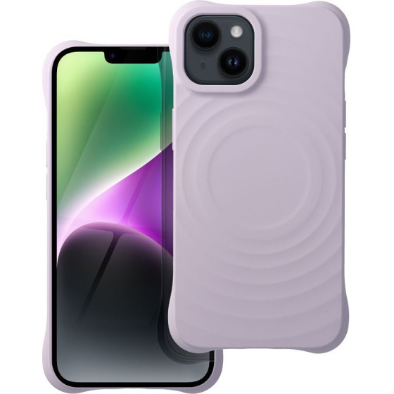 Silicone Zephyr Mag Cover Compatible With Magsafe Do Iphone 14 Lilac OEM