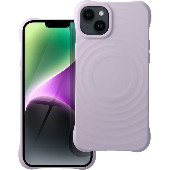 Silicone Zephyr Mag Cover Compatible With Magsafe Do Iphone 14 Plus Lilac OEM